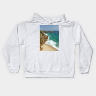 Logan Rock, Porthcurno, Cornwall Kids Hoodie